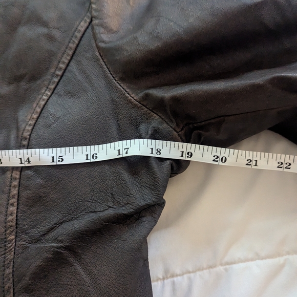 Michael Kors Brown Leather Jacket - Picture 7 of 9